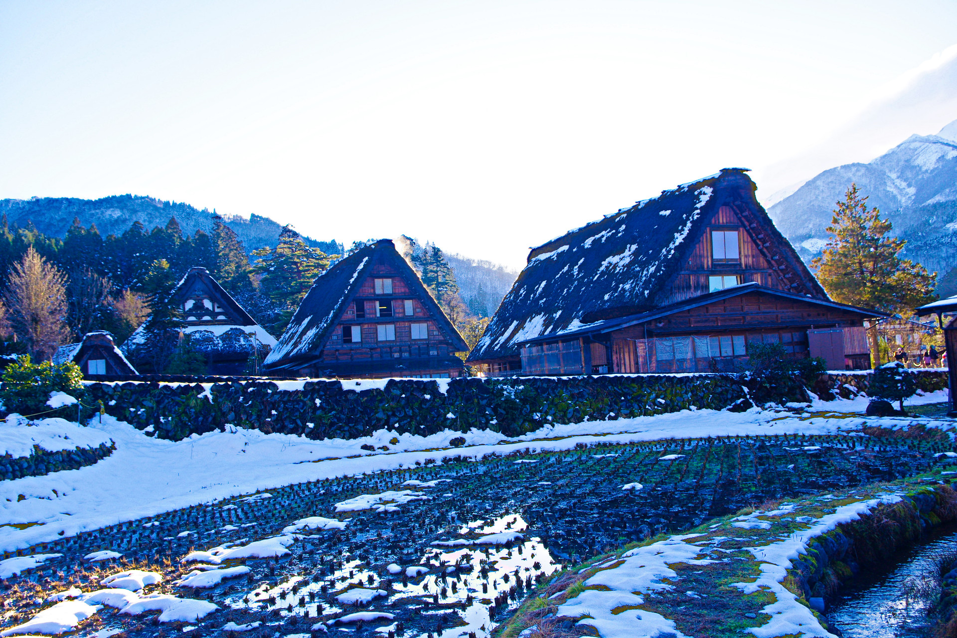 日本の風景 冬の白川郷 壁紙19x1280 壁紙館