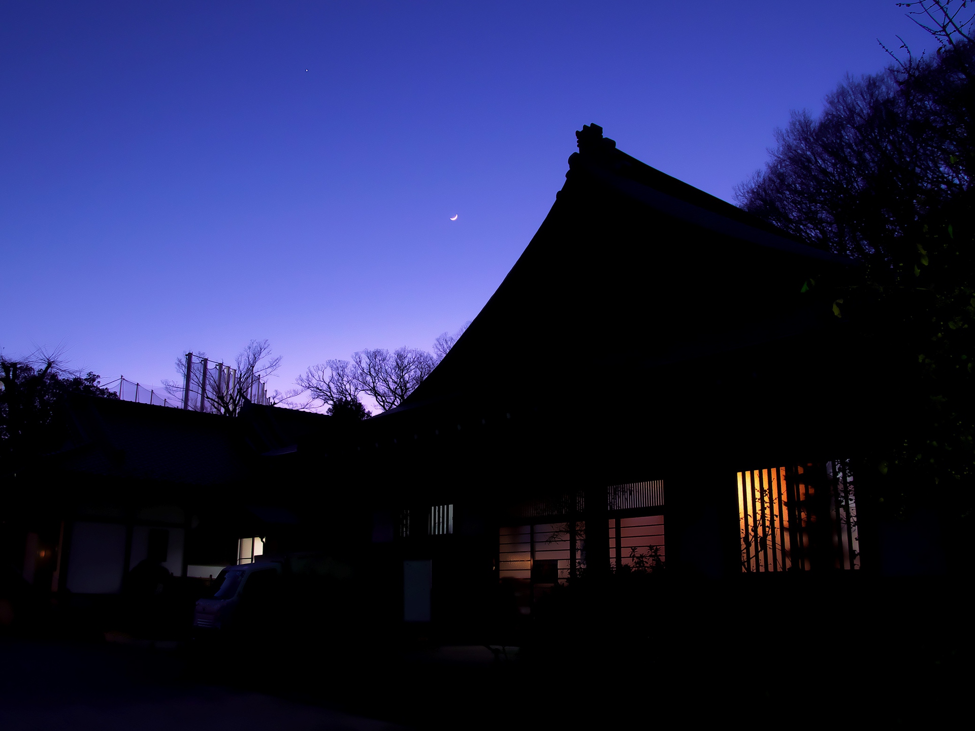 星 宇宙 空 三日月と金星 壁紙19x1440 壁紙館