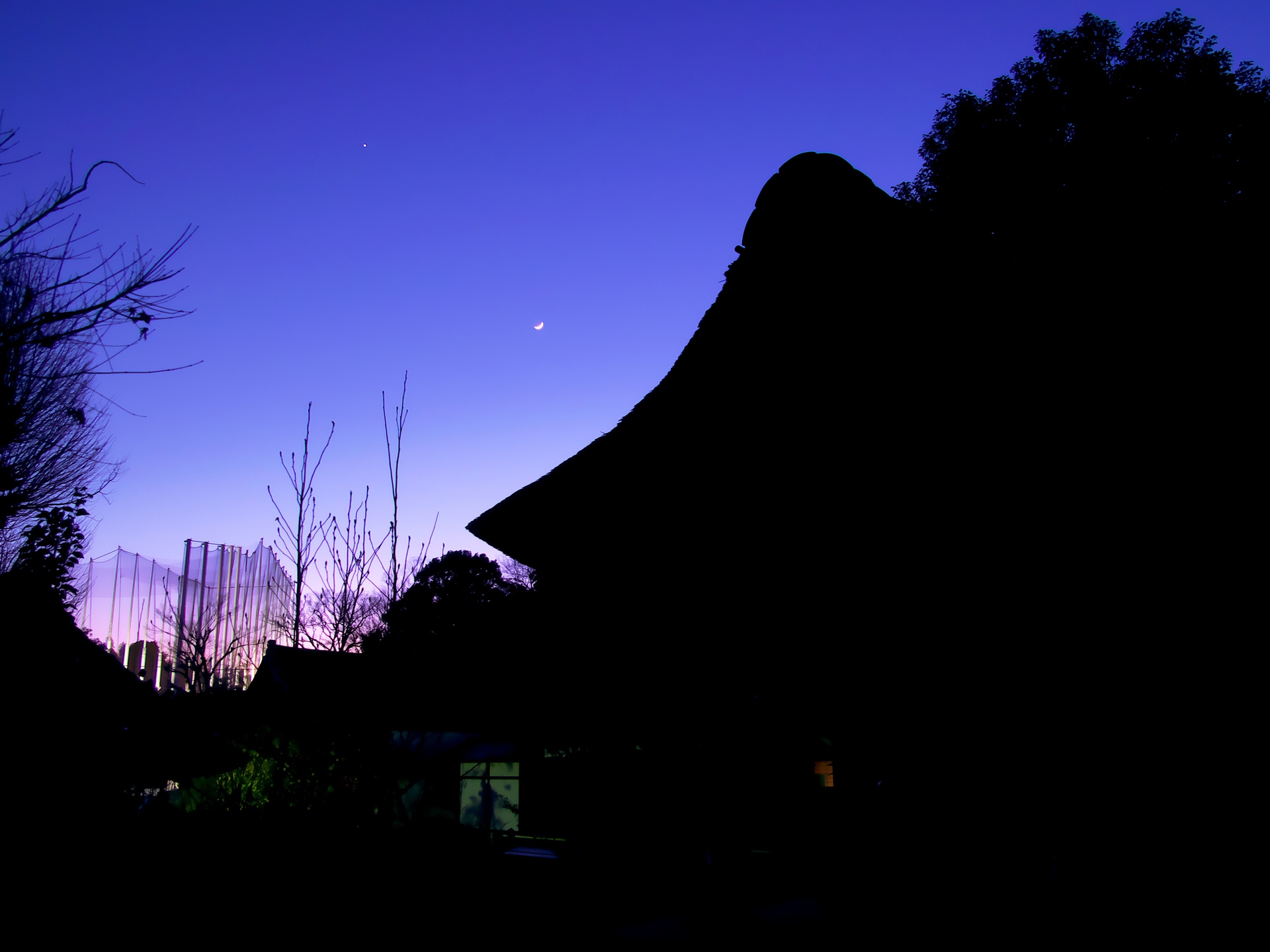 星 宇宙 空 三日月と金星 壁紙19x1440 壁紙館