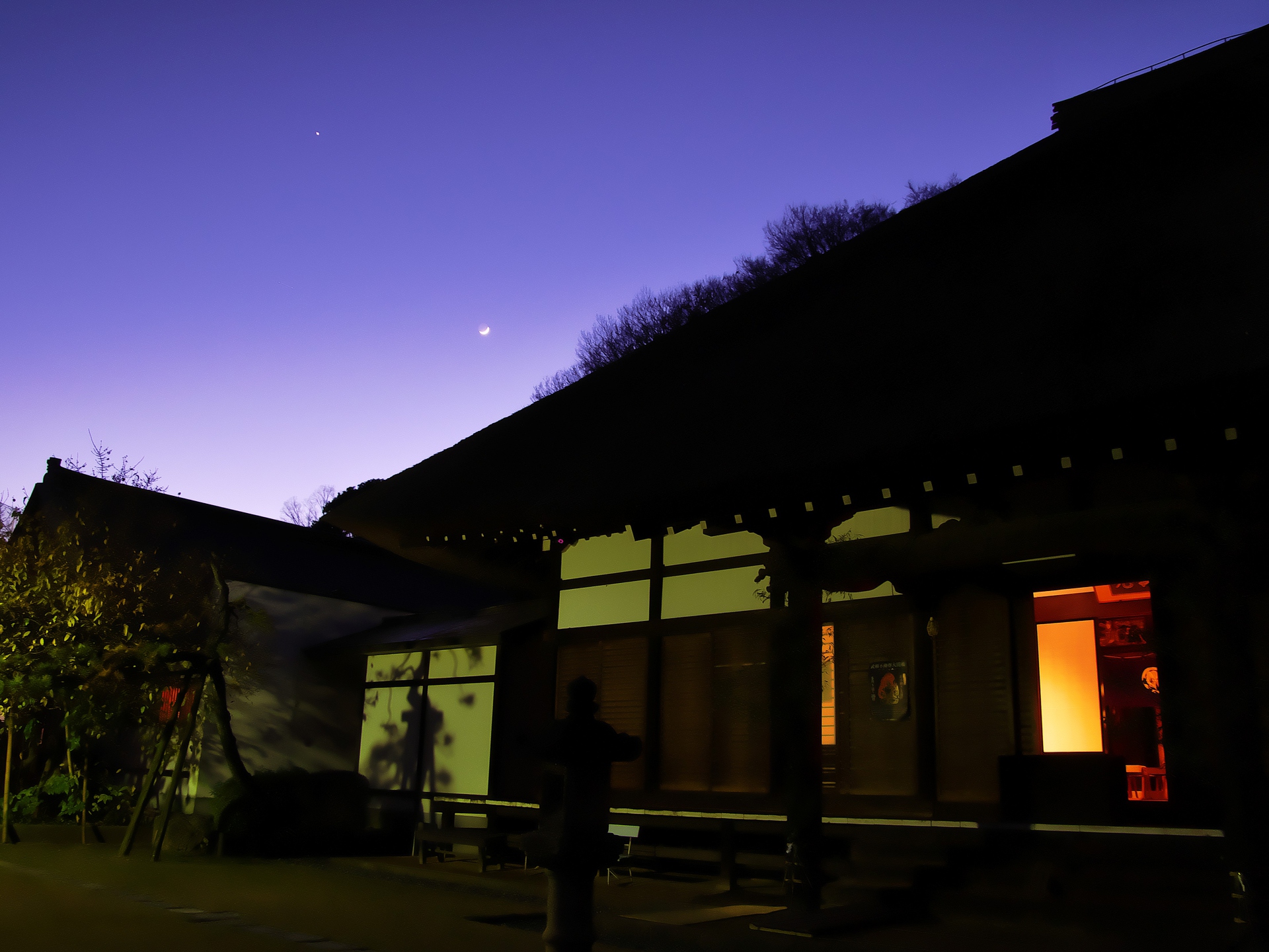 星 宇宙 空 三日月と金星 壁紙19x1440 壁紙館