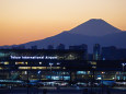 羽田空港から富士山