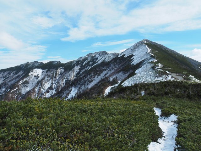 初冬の爺ヶ岳