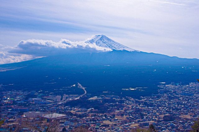 富士山・河口湖天上山より