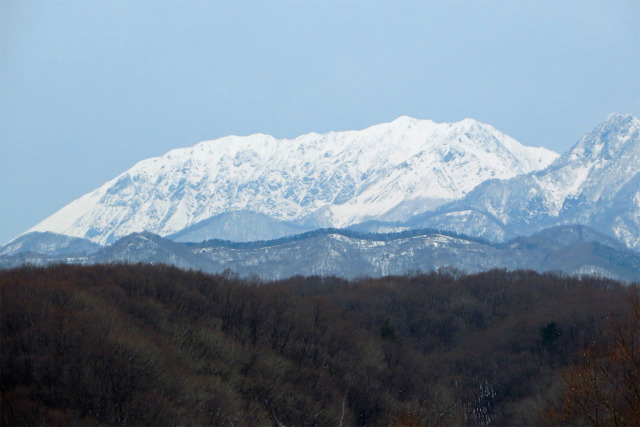 雪の大山南壁