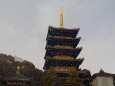 雪の中山寺・五重塔