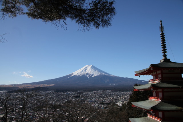 新倉山から富士山