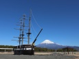 ロシア軍艦ディアナ号と富士山