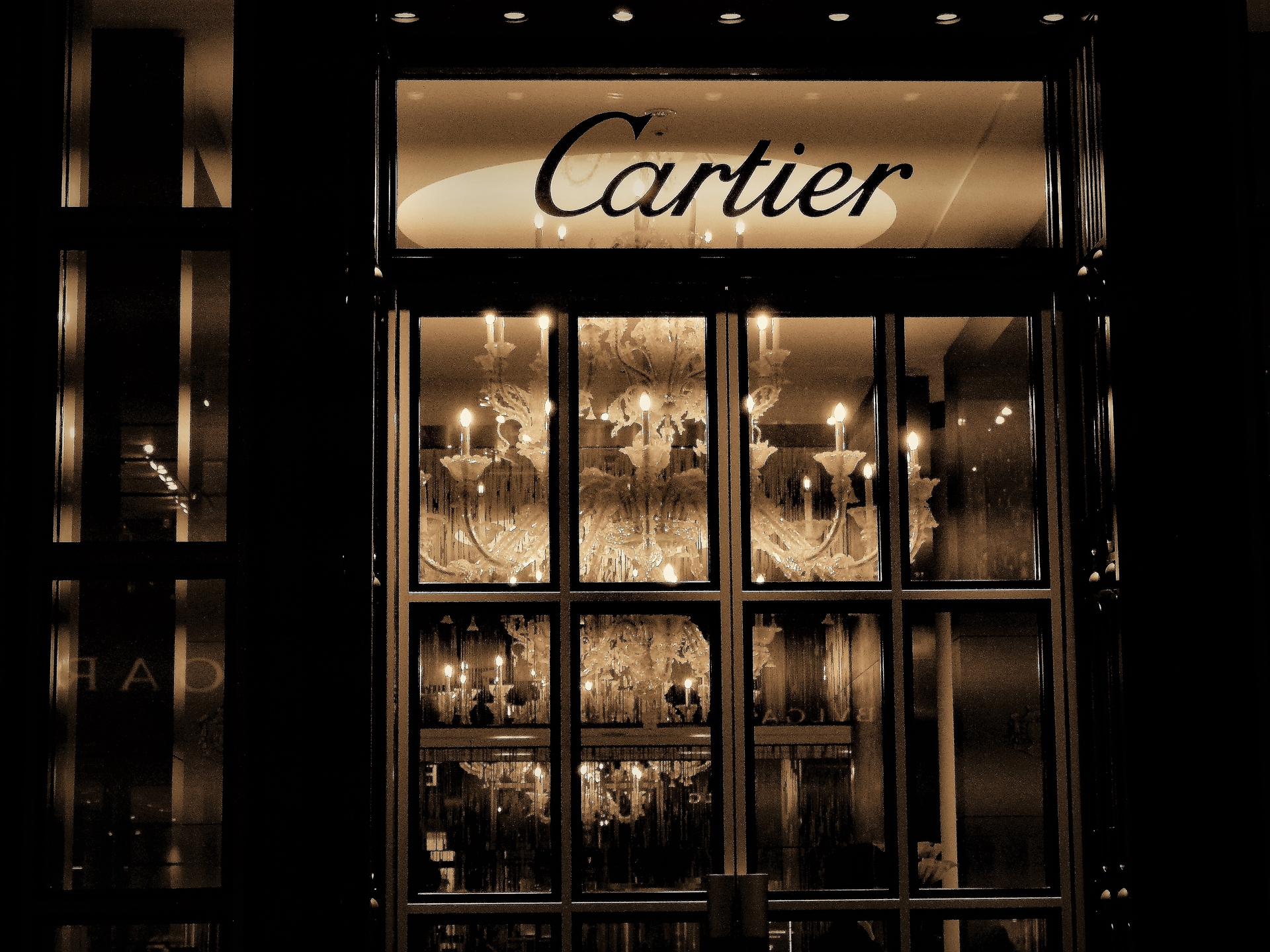 夜景 花火 イルミ Cartier 壁紙19x1440 壁紙館