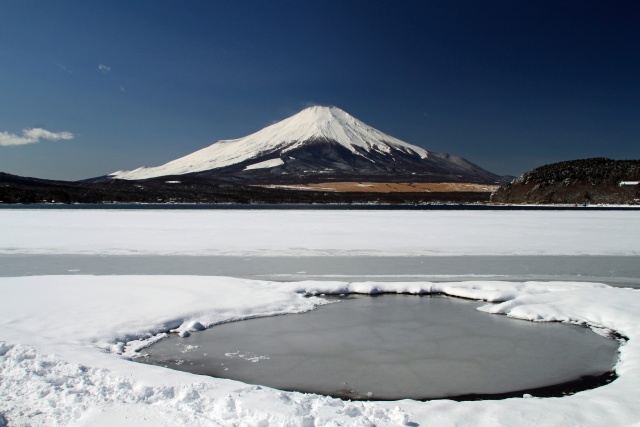 山中湖の富士