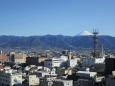 甲府城からの富士山
