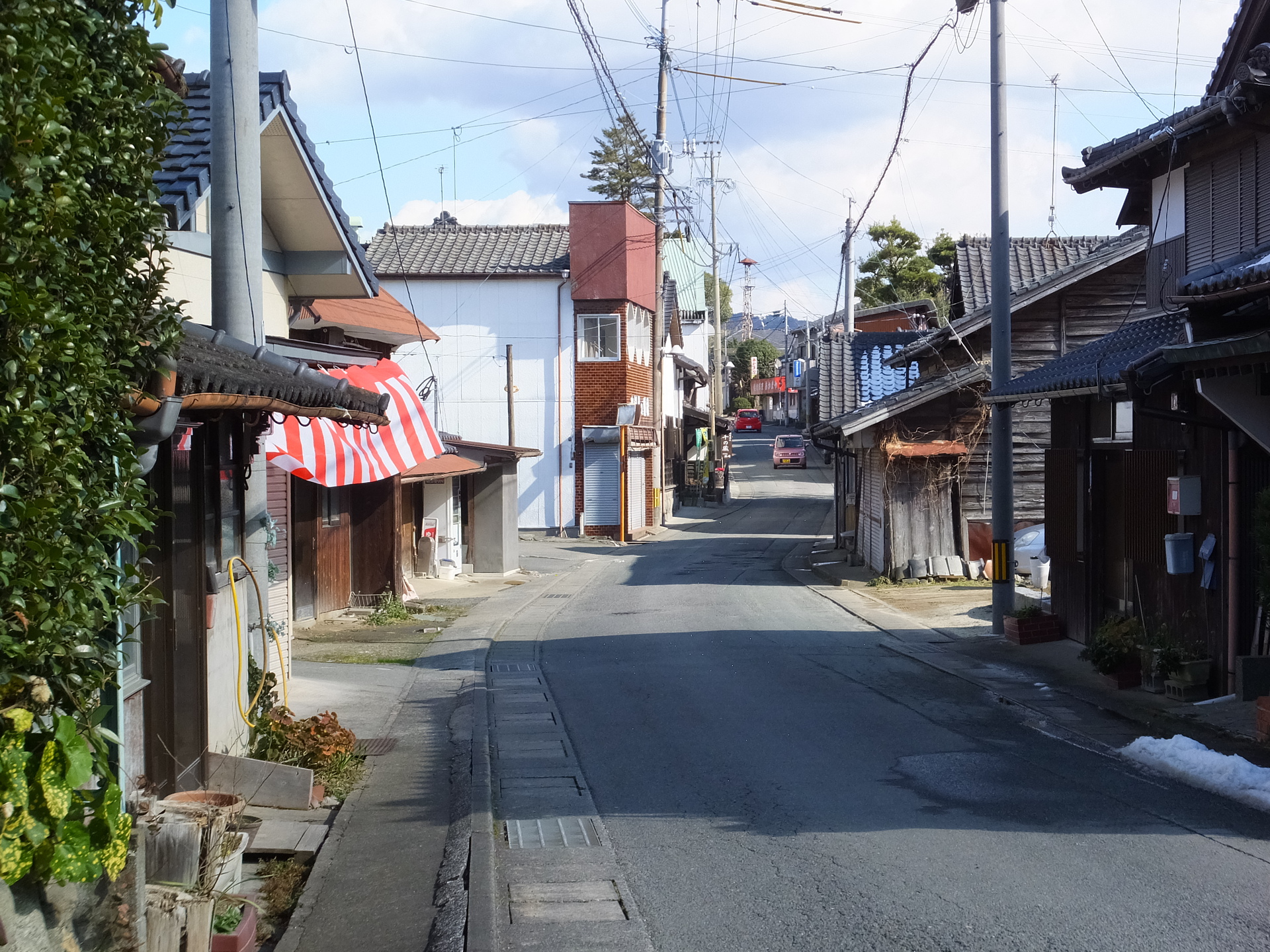 日本の風景 旧道の街並み 壁紙19x1440 壁紙館