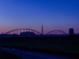 多摩川大橋の夕景