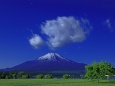 湖畔の富士山