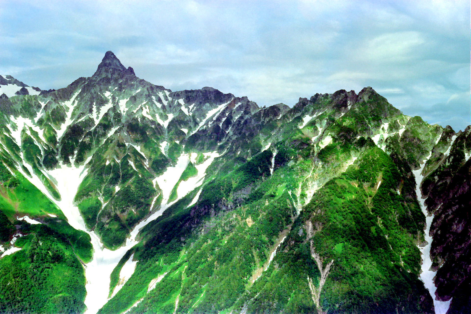 日本の風景 7月の槍ヶ岳 壁紙1920x1280 壁紙館