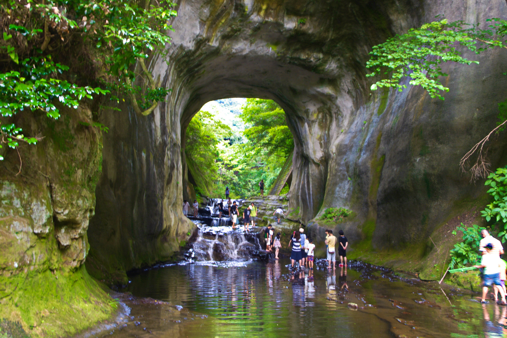 日本の風景 房総の絶景 濃溝の滝 壁紙19x1280 壁紙館