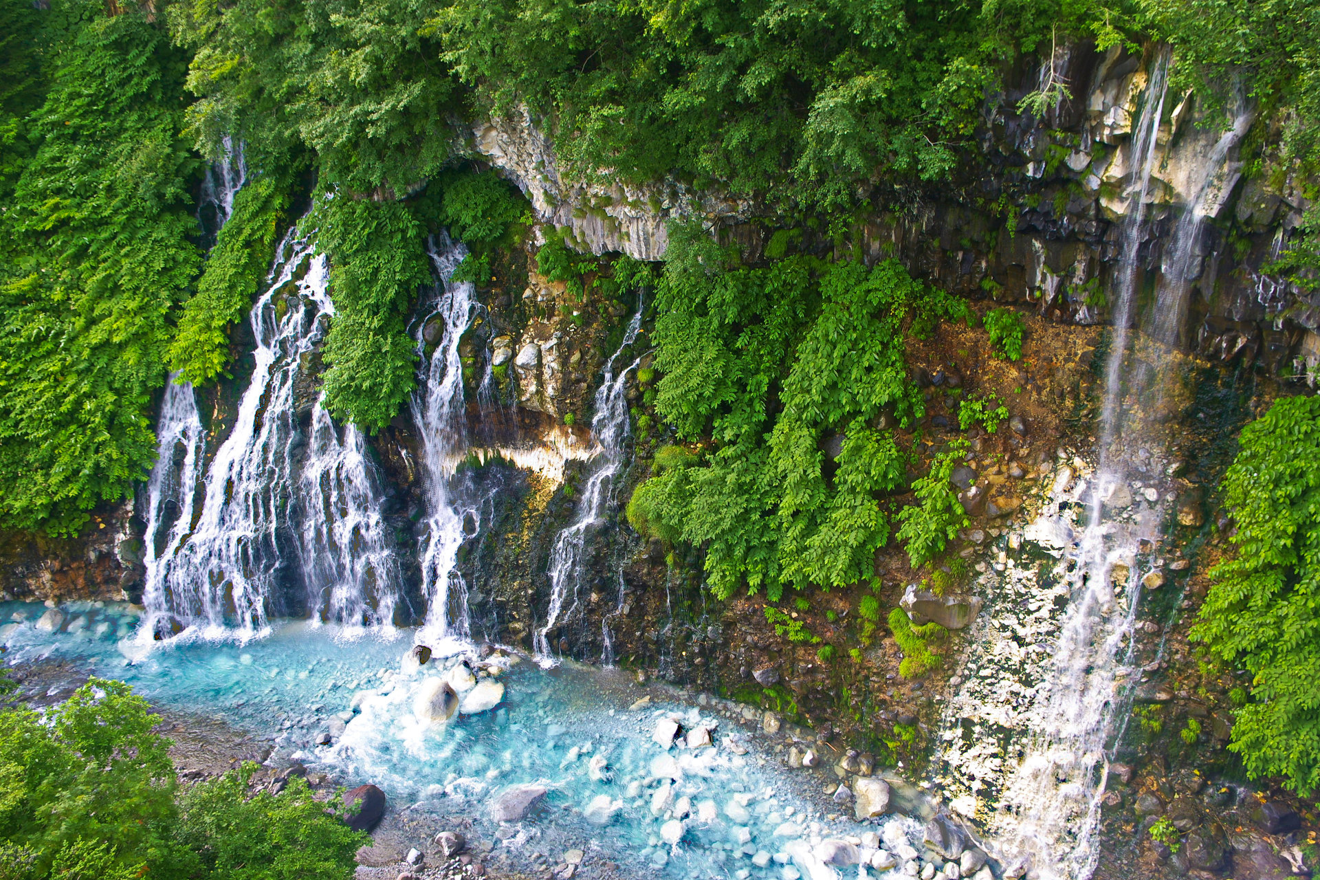 日本の風景 白ひげの滝 壁紙19x1280 壁紙館