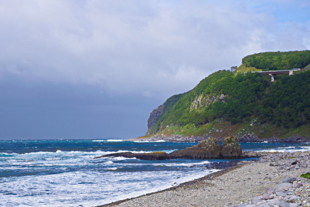 初秋の知床の海
