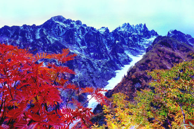 裏剱と三ノ窓雪渓～日本の氷河