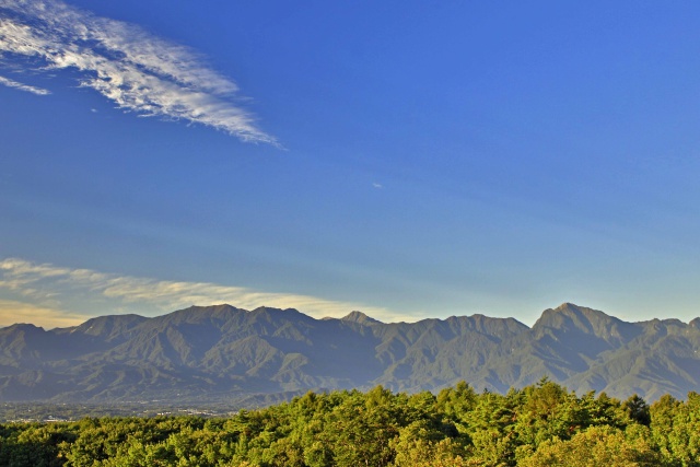 明け行く南アルプス