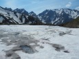 凍る八方池