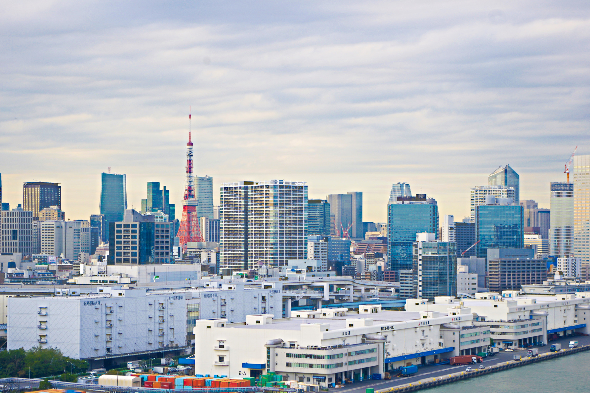 都市 街 室内 芝浦ふ頭から東京タワー 壁紙19x1280 壁紙館