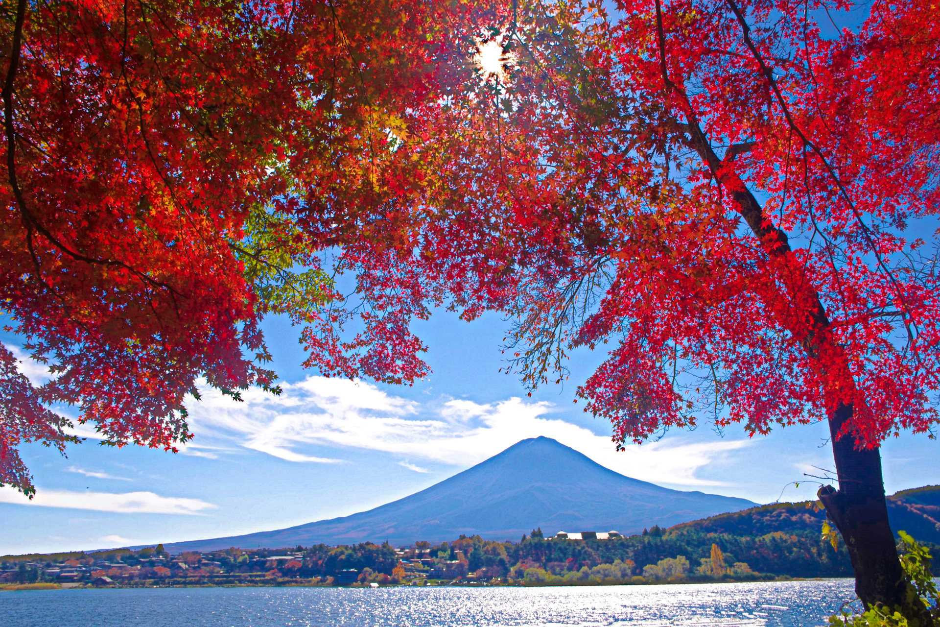 日本の風景 富士山と紅葉 壁紙19x1280 壁紙館