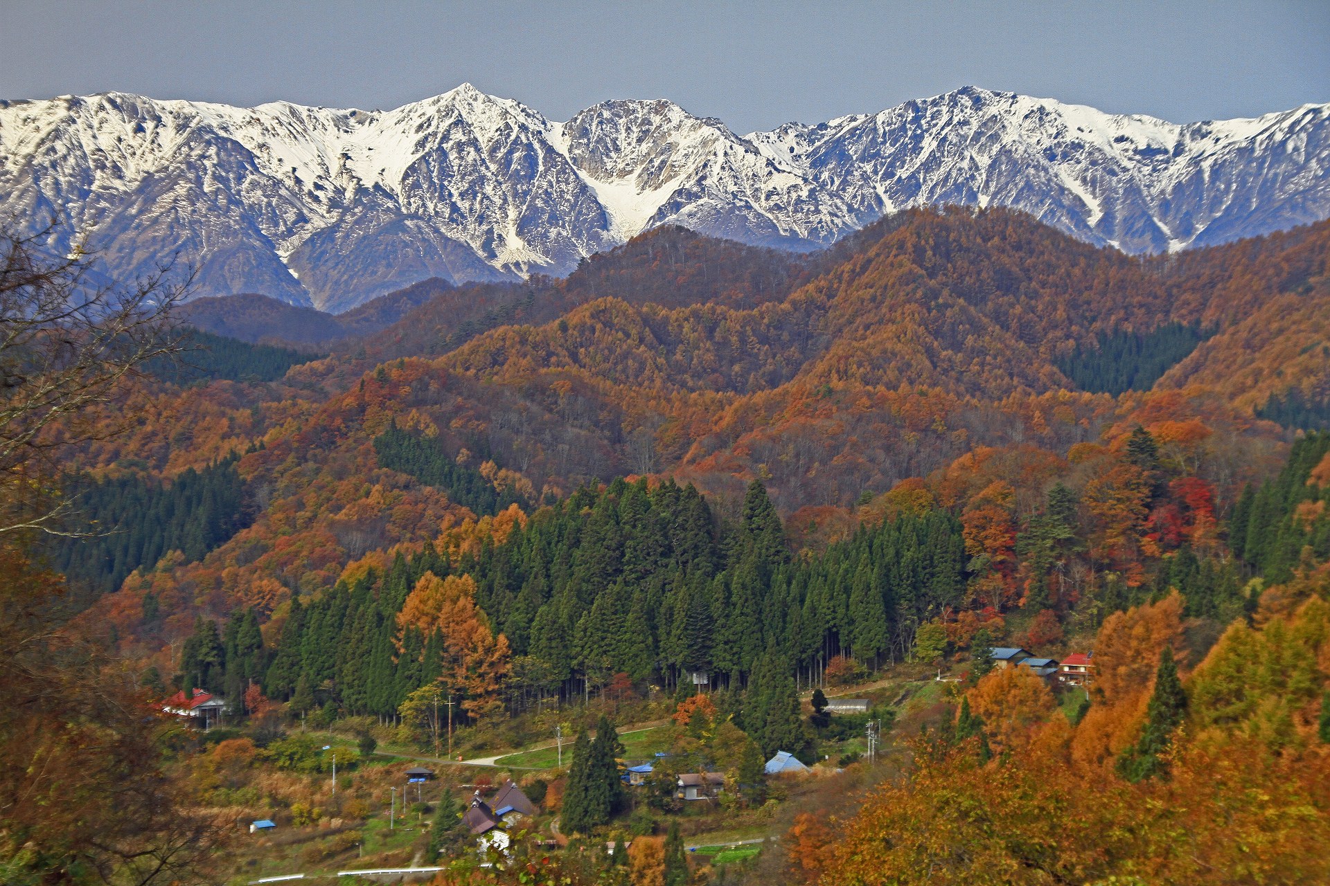 日本の風景「白馬三山」壁紙1920x1280 - 壁紙館