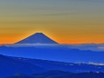 夜明けの富士山