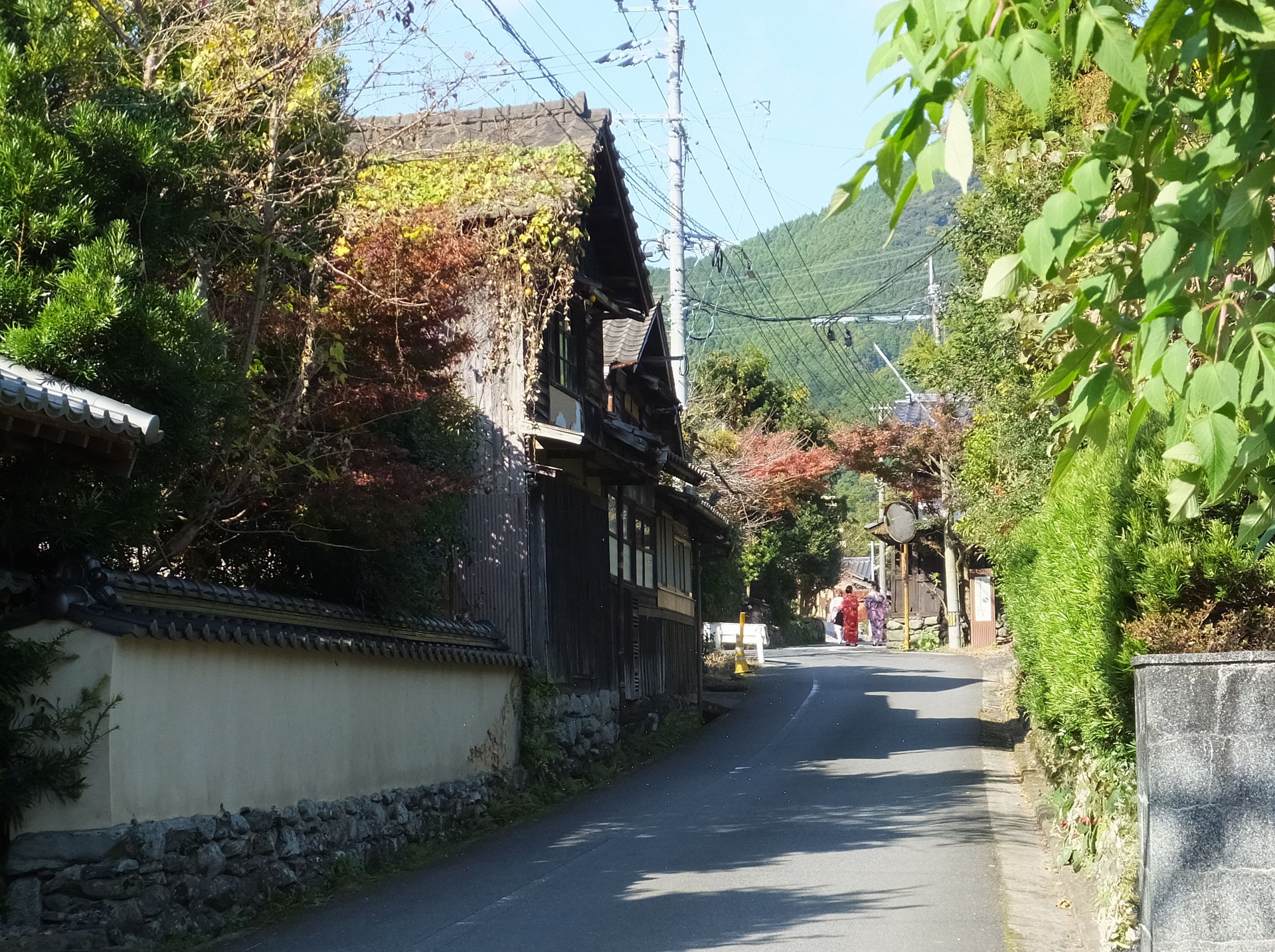 日本の風景 城下町秋月で 壁紙19x1434 壁紙館