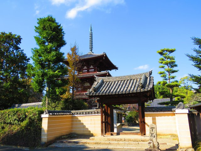 斑鳩三塔の美塔法輪寺三重塔