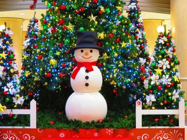 梅田地下街のスノーマン