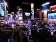 ハチ公前広場のイルミと夜景