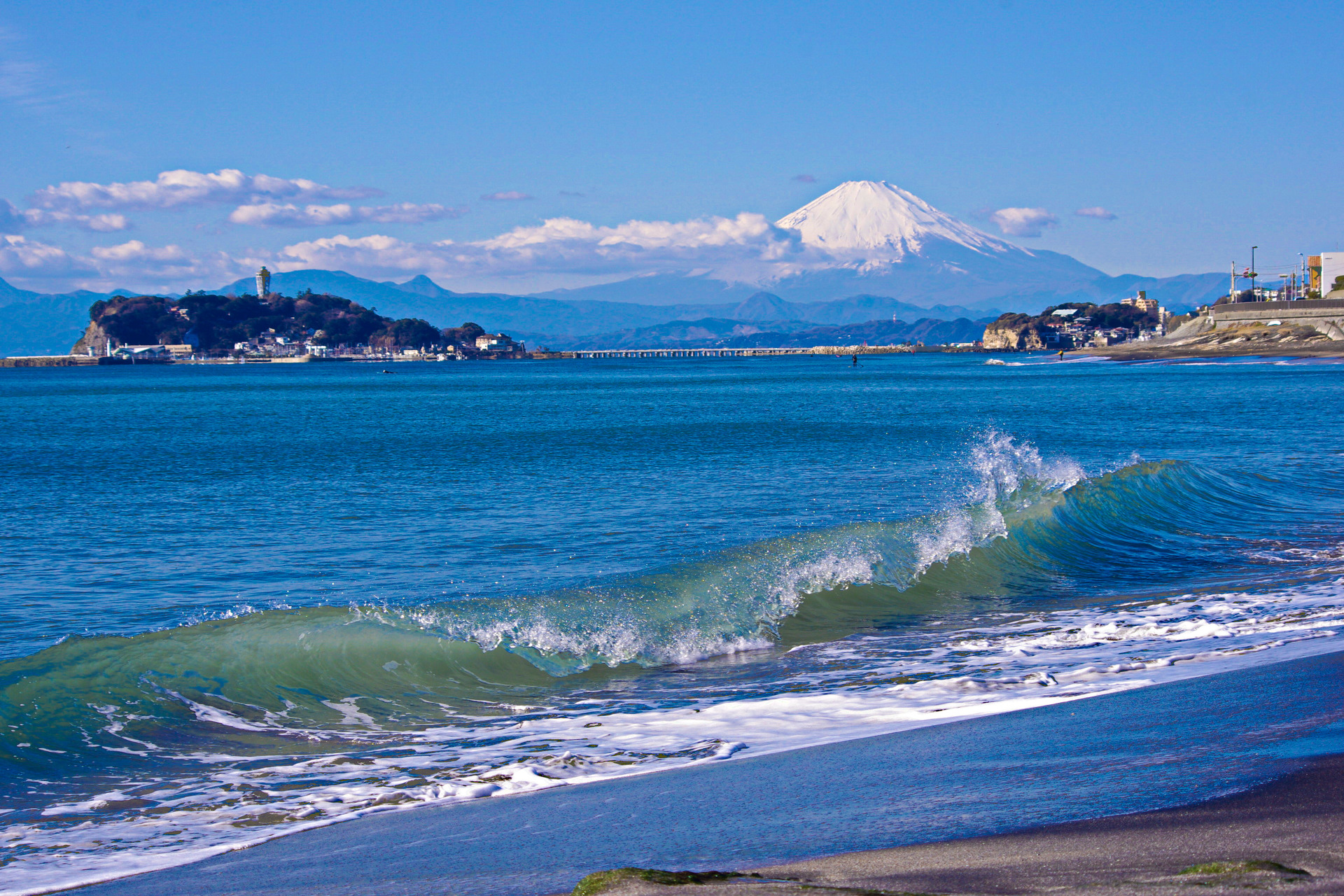 日本の風景 湘南海岸 冬景色 壁紙19x1280 壁紙館