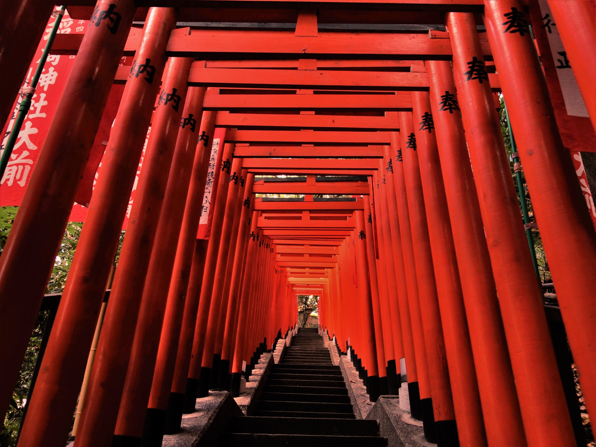 日本の風景 千本鳥居 壁紙19x1440 壁紙館