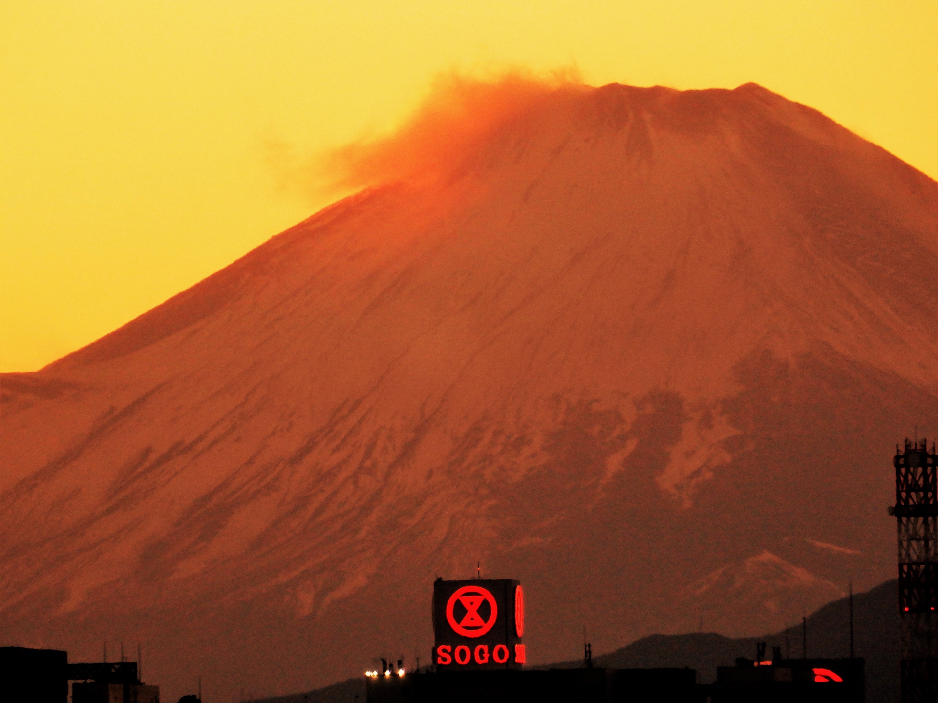 朝焼け 夕焼け 赤富士 壁紙19x1440 壁紙館