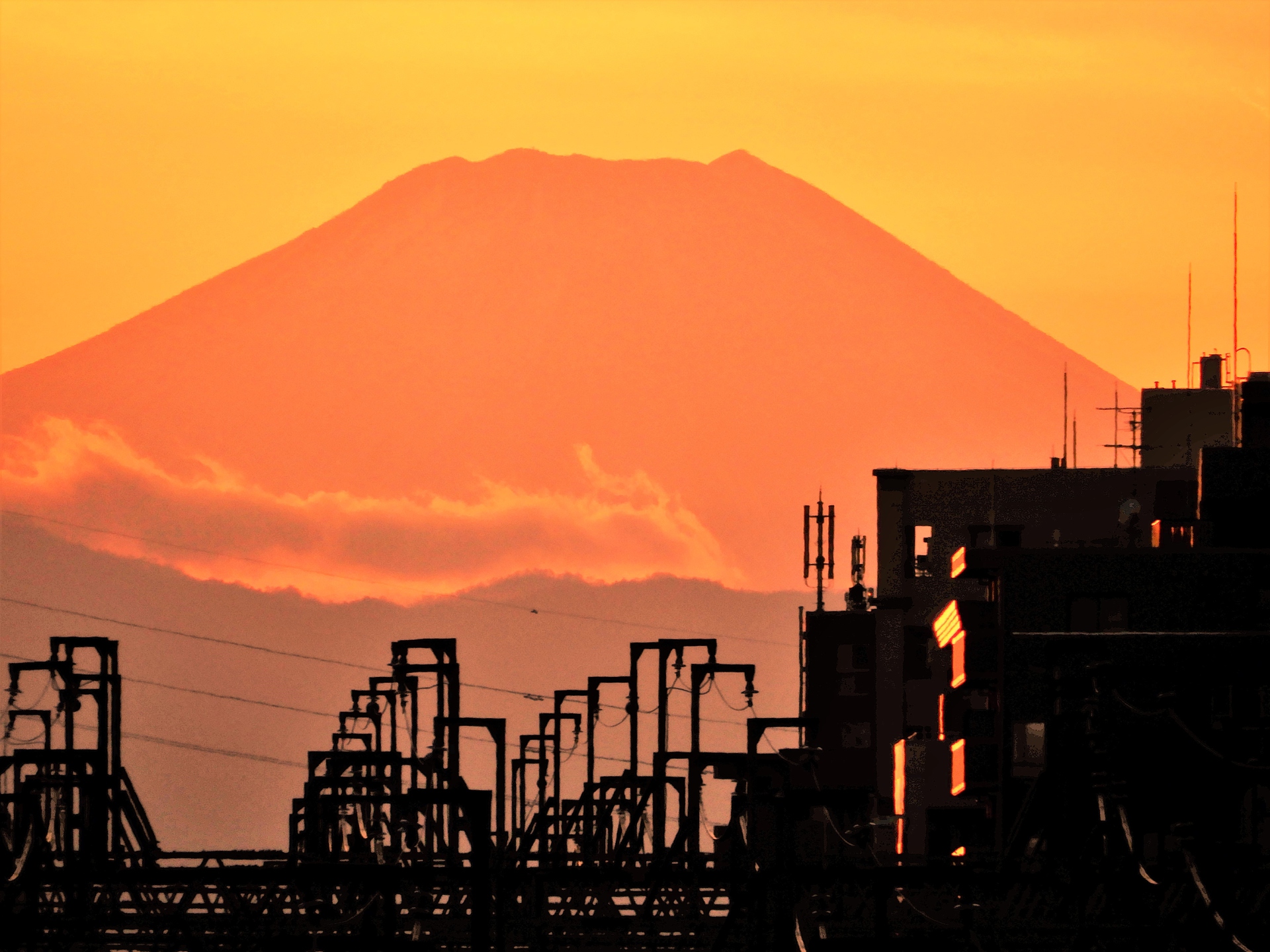 日本の風景 赤富士 壁紙19x1440 壁紙館