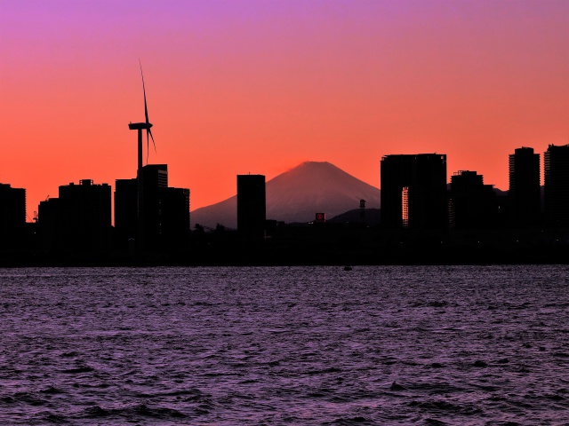 トワイライトの富士山