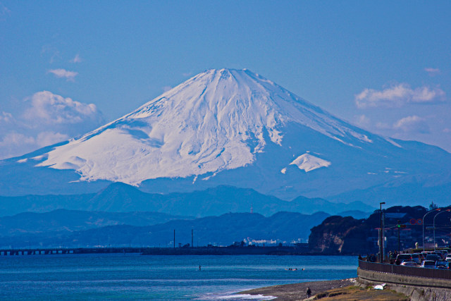 鎌倉から見る富士山