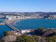 江の島から片瀬海岸一望