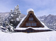 雪晴れの五箇山