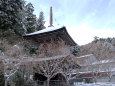 雪の高野山・金輪塔