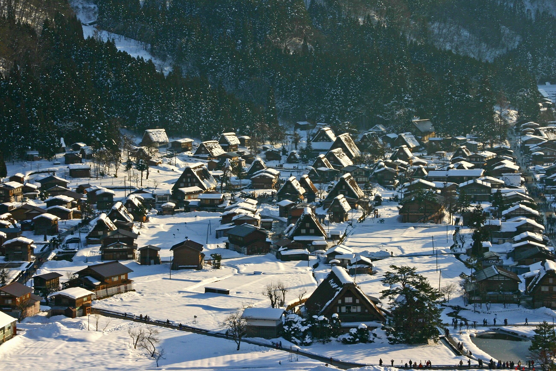 日本の風景 合掌造りの郷 白川郷 壁紙19x1280 壁紙館