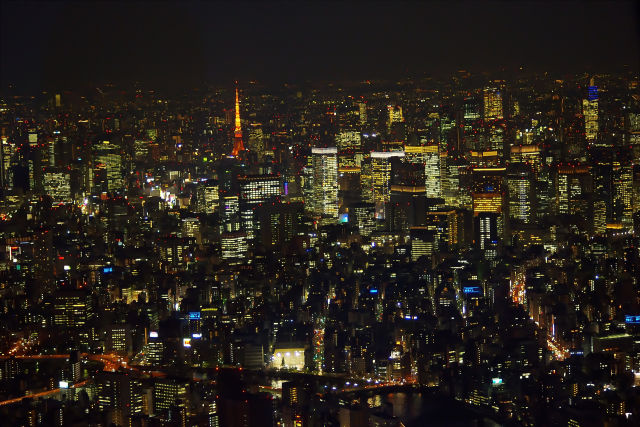 スカイツリーからの夜景