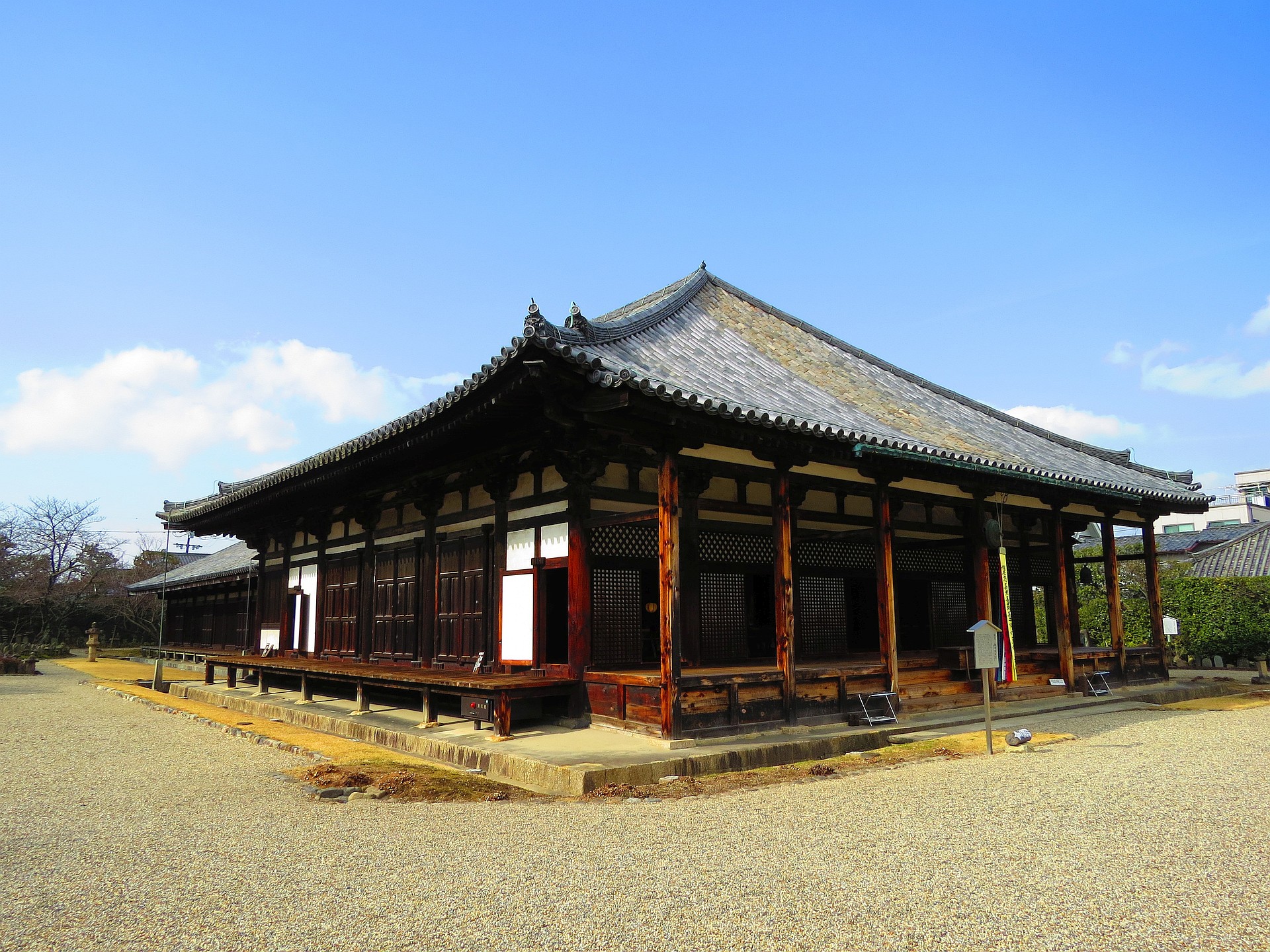 日本の風景 冬の奈良 世界遺産元興寺極楽坊 壁紙19x1440 壁紙館