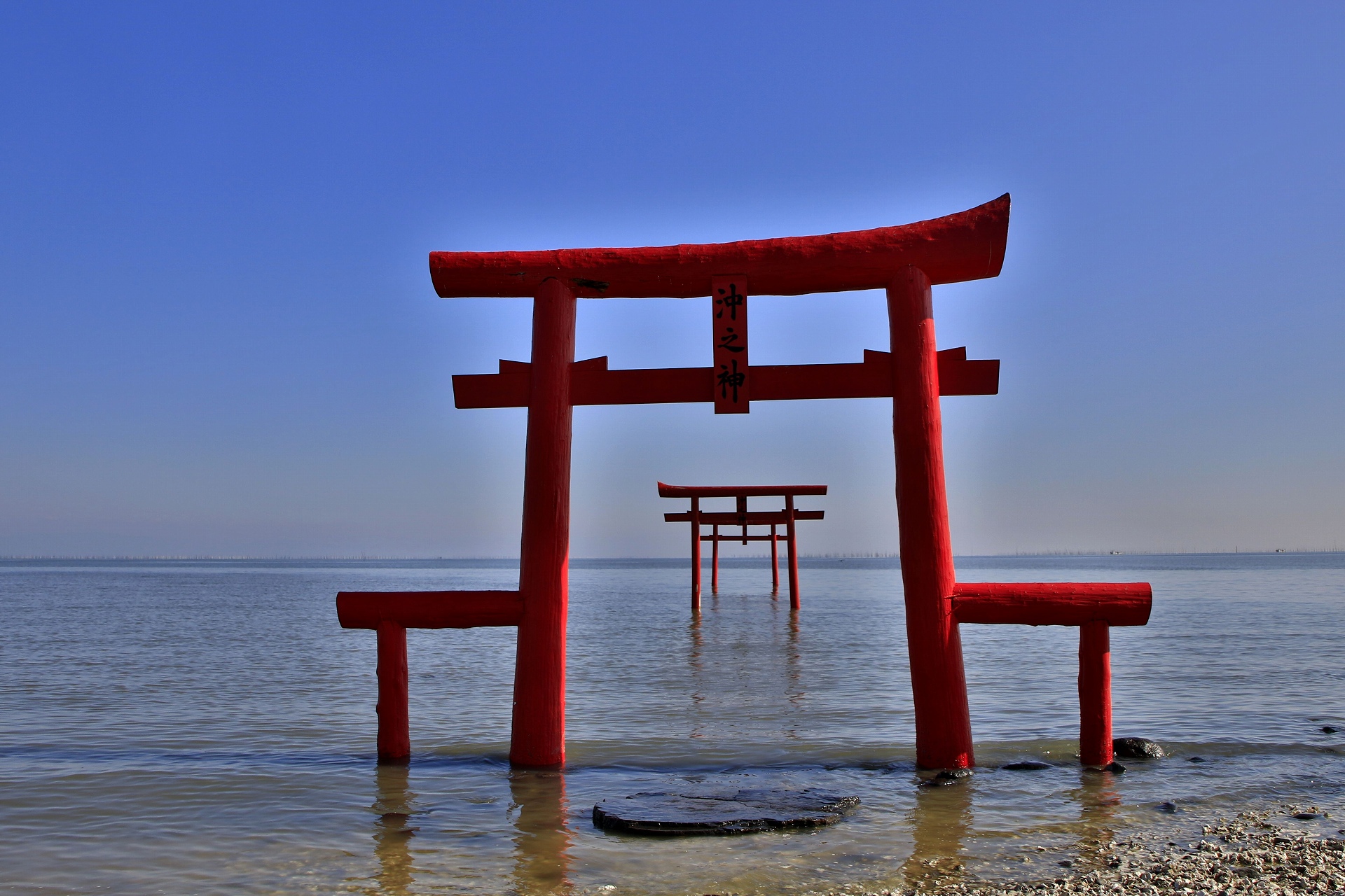 日本の風景 パワースポット海中鳥居 壁紙19x1280 壁紙館