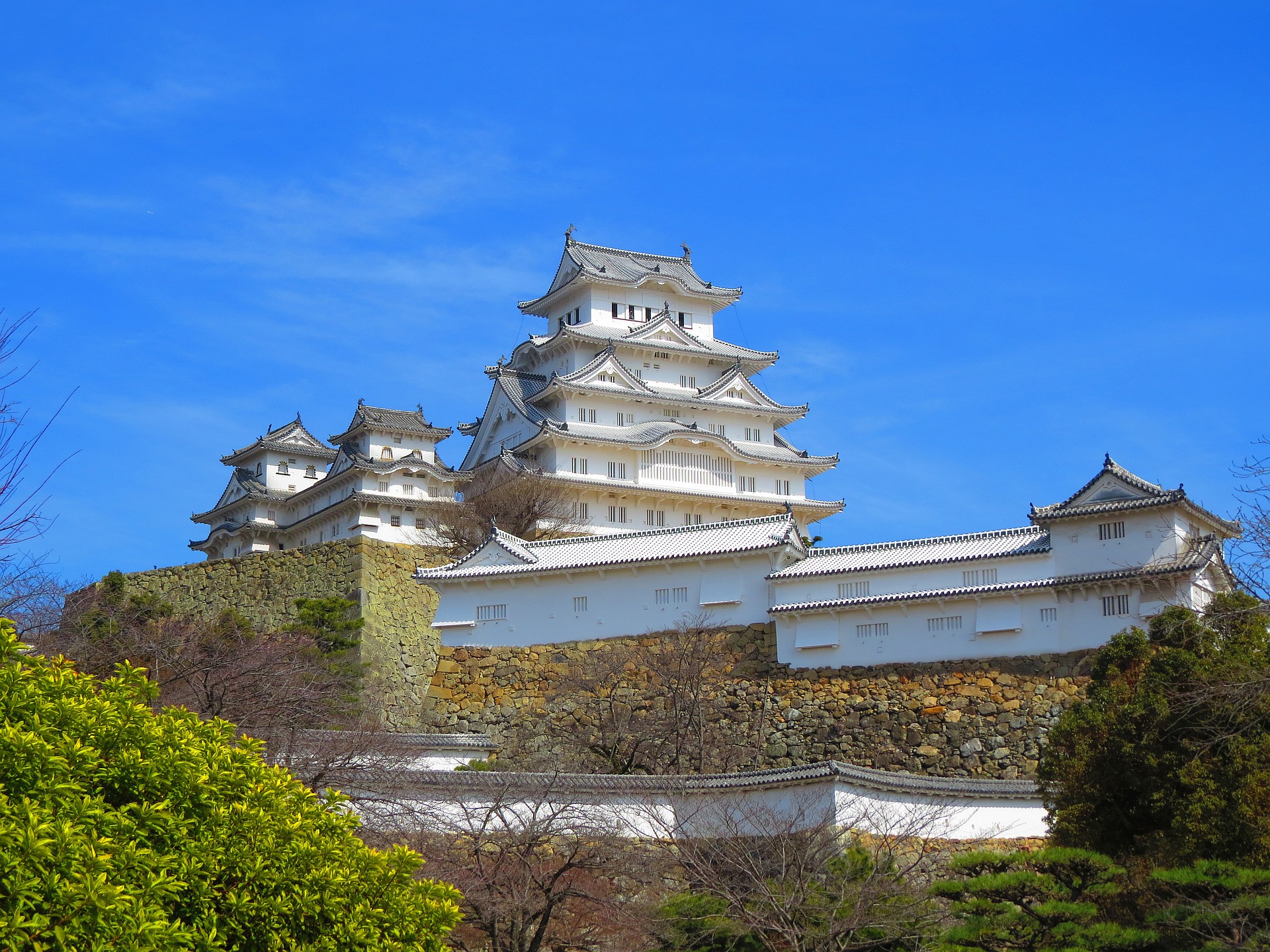 日本の風景 早春の姫路城 壁紙19x1440 壁紙館