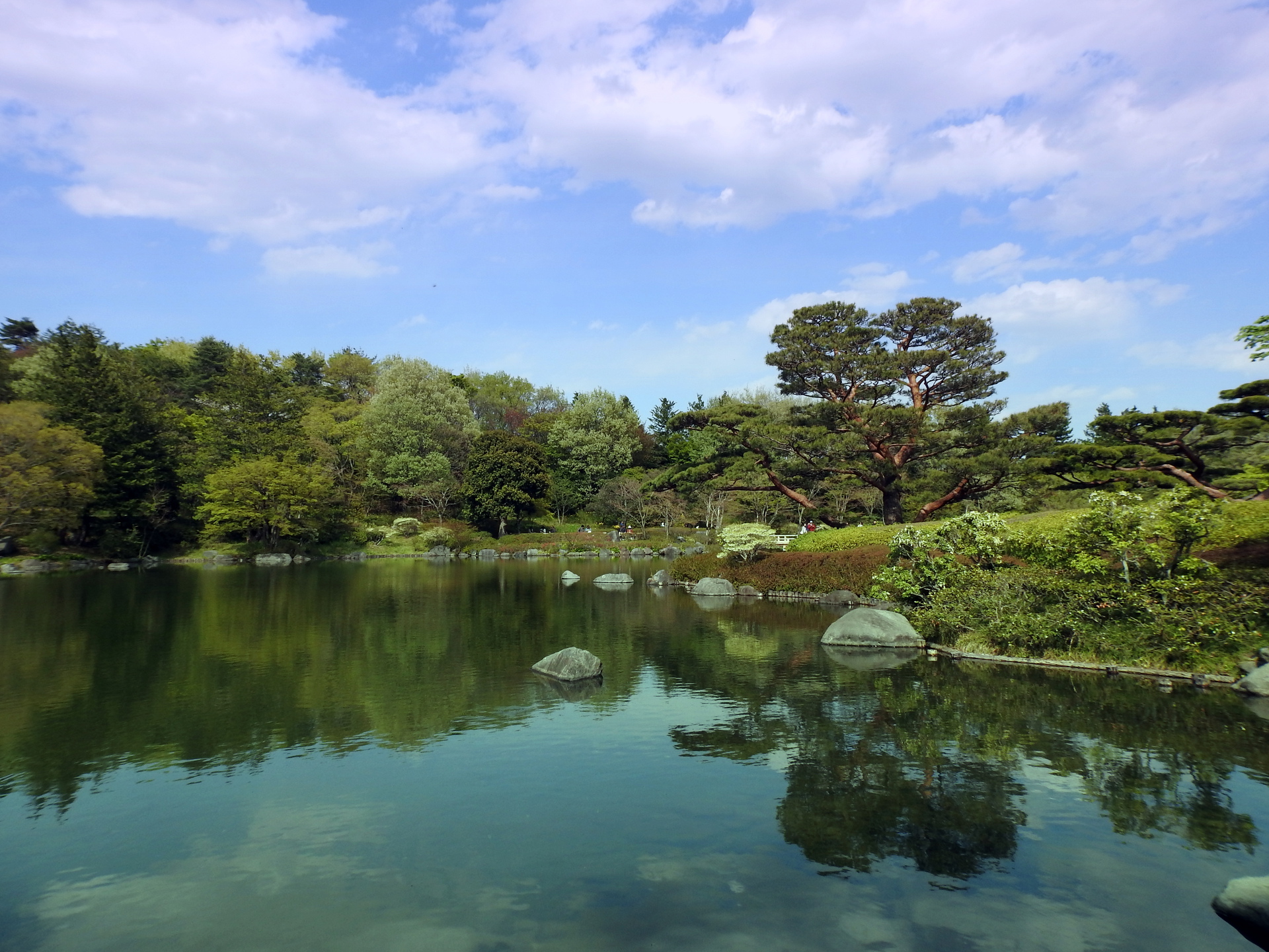 日本の風景 日本庭園の爽やかな風景 壁紙19x1440 壁紙館