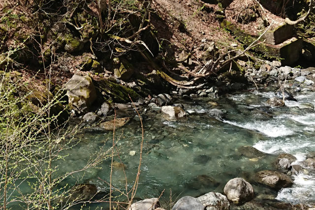 白骨に流れる清流