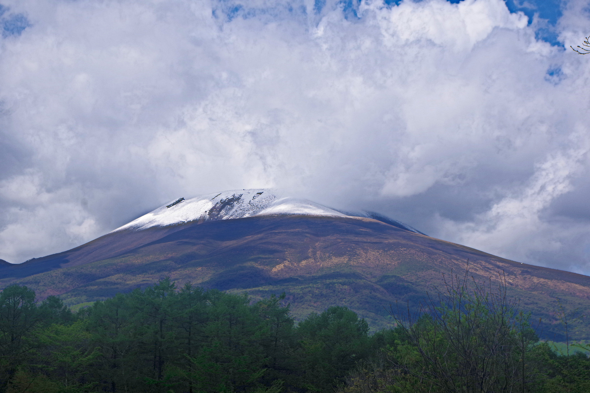 日本の風景 春の浅間山 壁紙19x1280 壁紙館