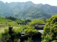 旅の途中で、山間部の風景